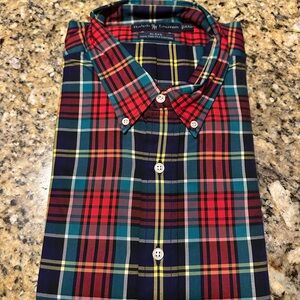 NWT Ralph Lauren Blake Mens XXL 2XL Plaid Cotton Button Down Long Sleeve